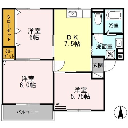 ベルドミールの物件間取画像